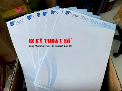 In giấy tiêu đề A4, giấy Fort 100gsm, in 1 mặt - INKTS323