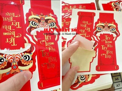 In tem decal giấy, ép kim dán trang trí hộp bánh trung thu - INKTS348