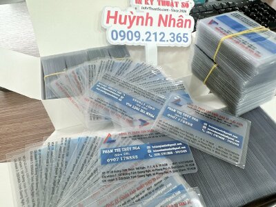 In card visit trong suốt, card visit giám đốc - INKTS577