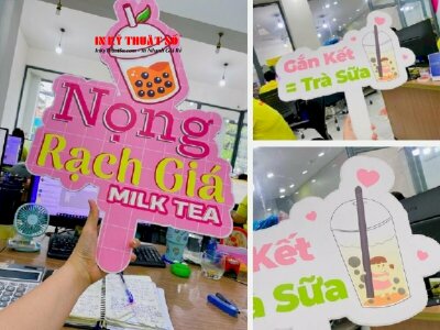 In hashtag cầm tay check in quán trà sữa Rạch Giá, Kiên Giang - gửi hàng từ TPHCM - INKTS481