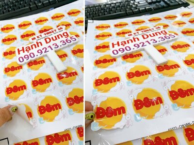 In sticker Trung thu Thỏ ngọc Đêm trăng, in Decal trang trí Trung thu mầm non - INKTS598