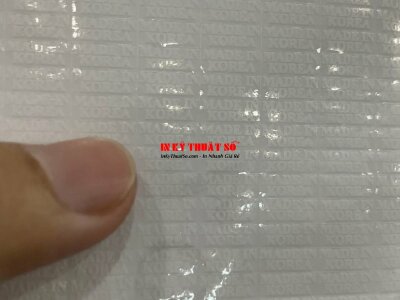 In tem trong suốt in UV Epson mực trắng - INKTS504