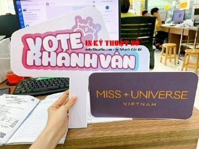 In hashtag cầm tay vote hoa hậu, cổ vũ, bình chọn hoa hậu INKTS453