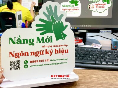 In standee để bàn tư vấn lớp học kỹ năng - INKTS700