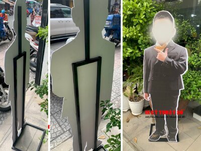 Làm standee hình người cho sự kiện sinh nhật bé trai - INKTS712