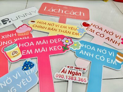 In hashtag cầm tay tiệm hoa, shop hoa, cửa hàng hoa - INKTS796