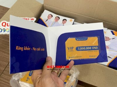 In túi giấy đựng thẻ VIP card cho nha khoa - INKTS767