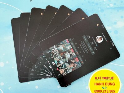 In card Tiktok, in card nhựa TikToker chuyên cắt tóc cho nghệ sĩ - INKTS936