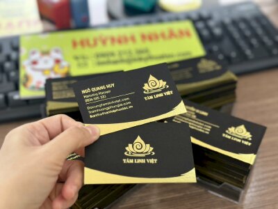 In card visit giấy mỹ thuật đen, in card visit Marketing Manager - INKTS844
