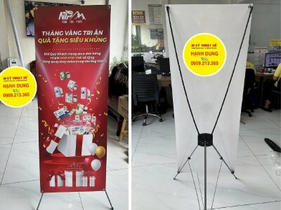 In Standee X gắn Poster sự kiện khuyến mãi - INKTS869