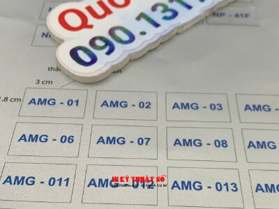 In tem decal bạc kích thước 1.8cm x 3cm, in tem bạc giá rẻ - INKTS911