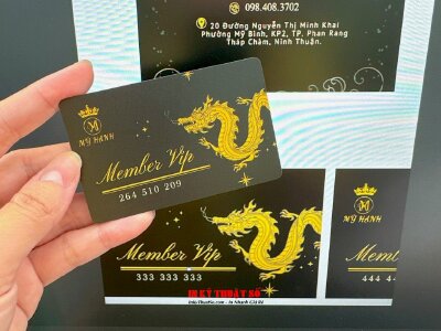 In thẻ Member VIP Massage, thẻ thành viên dịch vụ Massage - INKTS845