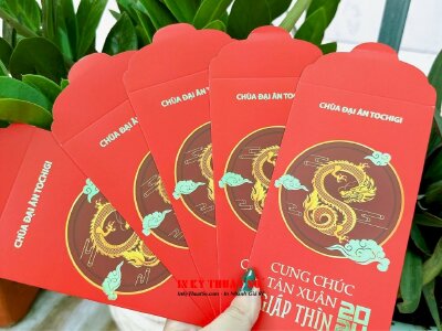 In bao lì xì Phật giáo cho chùa Việt tại Nhật Bản, hàng gửi đi Nhật từ TPHCM - INKTS1108