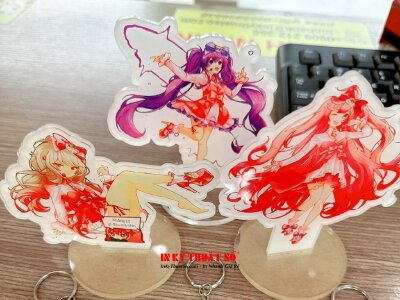 In standee mica nhân vật anime Aisha, Laby, Eve (ELSTAR) (Elsword) Mega Cake Idols - INKTS1085