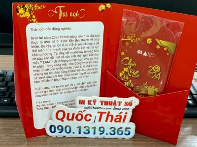 Set thiệp chúc mừng năm mới & bao lì xì Tết - INKTS1135