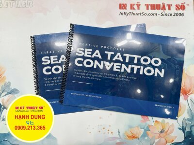 In quyển catalogue bản đề xuất ý tưởng sáng tạo cho sự kiện Creative Proposal - INKTS1171