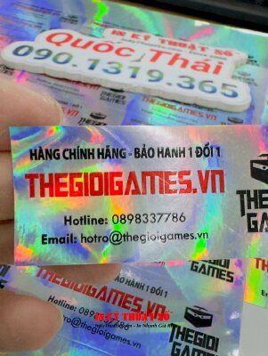 In tem 7 màu hologram bảo hành hàng chính hãng sản phẩm máy chơi game - INKTS1354