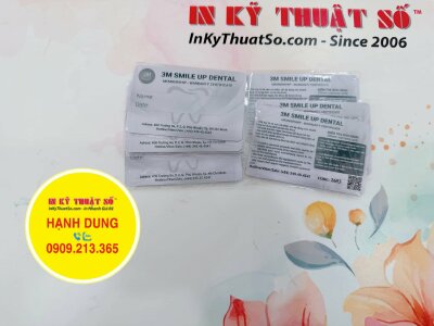 In thẻ bảo hành răng sứ nha khoa thẻ Membership - Warranty Certificate Dental - INKTS1449
