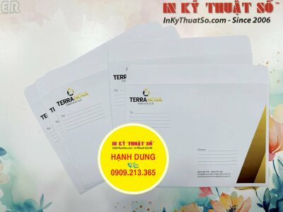 In bao thư công ty bất động sản khổ 16 x 23 cm, in bìa thư A5 - INKTS1520