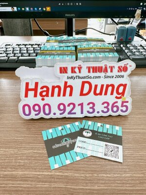 In tag giấy treo, tag giá, tag code sản phẩm ô dù cầm tay cao cấp  - INKTS1605