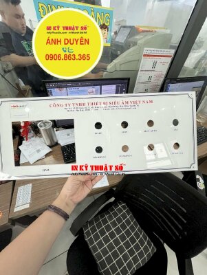 Làm bảng Mica sơ đồ, bảng điều khiển thiết bị Mica trong 5li dán Decal mặt dưới - INKTS1589