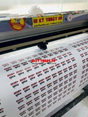 In ấn tem nhãn vuông Decal sữa logo dán sản phẩm cho nhà hàng Hongkong - INKTS1746