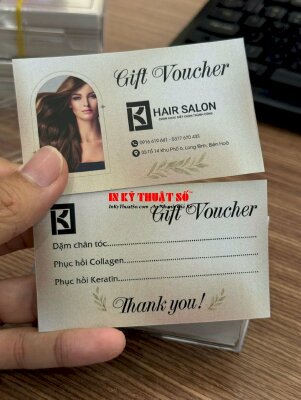 In gift voucher hair salon, hàng gửi về Biên Hòa, Đồng Nai từ TPHCM - INKTS1976