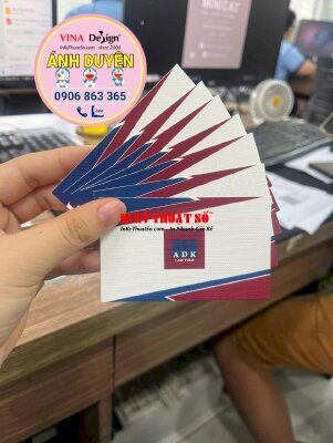 In card visit giấy mỹ thuật Koehler Linen 500 K09, in card visit hãng luật Law Firm chức danh Senior Consultant - INKTS2052