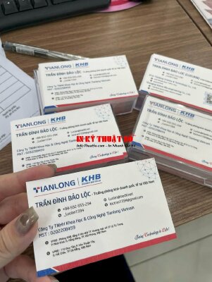 In name card giấy mỹ thuật có vân K02 Trưởng phòng kinh doanh quốc tế tại Việt Nam International Sales Manager - INKTS1833