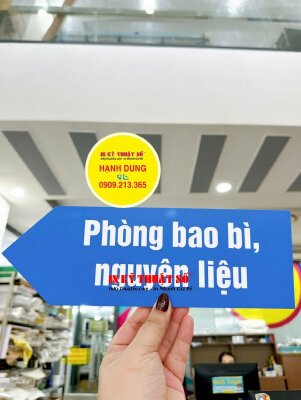 In bảng tên phòng ban PP formex gắn tại nhà máy phân xưởng làm việc - INKTS2181