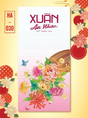 In bao lì xì hoa cúc Xuân An Nhiên Tết Trọn Vẹn - Mã HA030 - INKTS2668