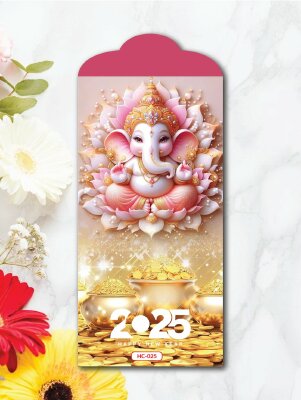 In bao lì xì Tết Voi Thần Ganesha Ấn Độ Giáo - Mã HC025 - INKTS2421