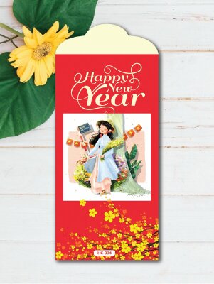 In bao lì xì số lượng ít Happy New Year - Mã HC034 - INKTS2430