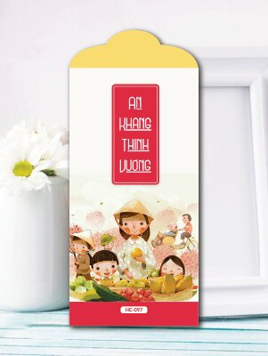 Thiết kế bao lì xì Chợ Xuân An Khang Thịnh Vượng - Mã HC097 - INKTS2594