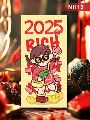 Thiết kế bao lì xì online Rich Rich Rich - Mã NH13 - INKTS2549