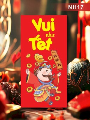 Thiết kế phong bao lì xì Vui Như Tết - Mã NH17 - INKTS2553