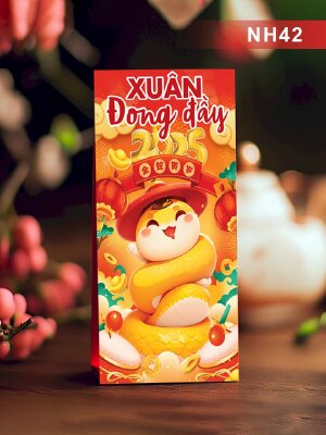 In bao lì xì doanh nghiệp Ất Tỵ Chibi Xuân Đong Đầy - Mã NH42 - INKTS2578