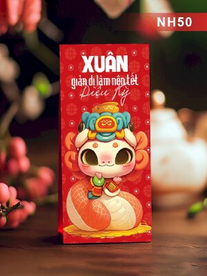 Bao lì xì in câu quote hay Xuân Giản Dị Làm Nên Tết Diệu Kỳ - Mã NH50 - INKTS2586