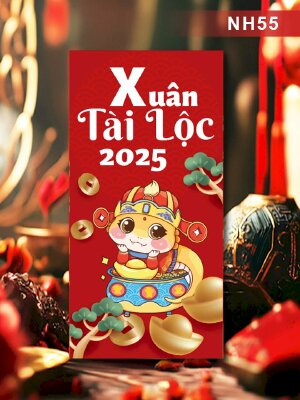 Giá in bao lì xì Tết Xuân Tài Lộc 2025 - Mã NH55 - INKTS2591