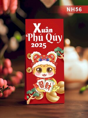 In bao lì xì giá rẻ Xuân Phú Quý 2025 - Mã NH56 - INKTS2592