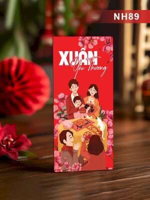 In bao lì xì Tết Đoàn Viên Xuân Yêu Thương - Mã NH89 - INKTS2703