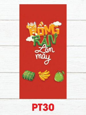 Bao lì xì đơn giản Rồng Rắn Lên Mây - Mã PT30 - INKTS2486