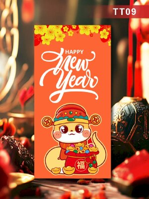 In lì xì đại cát Happy New Year - Mã TT09 - INKTS2607