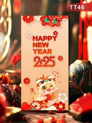 Báo giá bao lì xì Happy New Year 2025 - Mã TT46 - INKTS2663