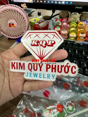 In logo Mica thương hiệu cửa hàng Jewelry vàng bạc dùng để chụp ảnh sản phẩm, quay video - INKTS2818