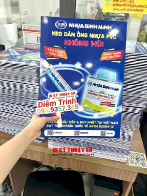 Làm tấm poster dán tường khổ A3 giới thiệu sản phẩm keo dán ống nhựa PVC - INKTS2779