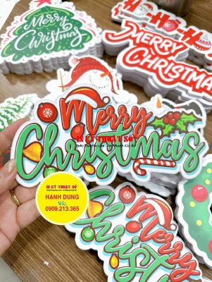 In file vector Giáng sinh lên chất liệu Formex làm mô hình trang trí Noel - INKTS2888