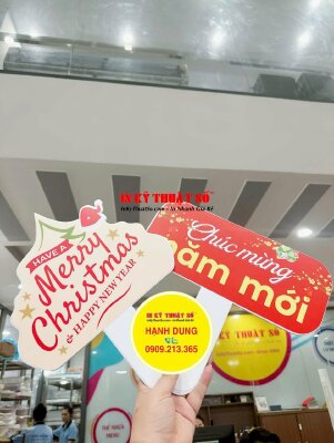 In hashtag cầm tay Merry Christmas and Happy New Year! - INKTS2979