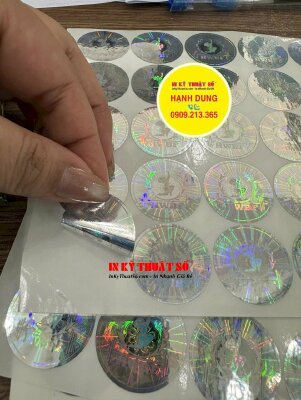 In tem chống hàng giả Hologram 7 màu - INKTS2880