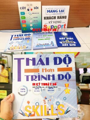 Tranh cổ động, tranh động lực, tranh slogan văn phòng in tranh Canvas tràn viền - INKTS573